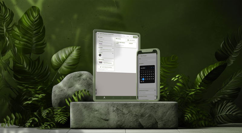 The Monstera on any device. Mobile, tablet, desktop. Web app and native iOS or android apps.